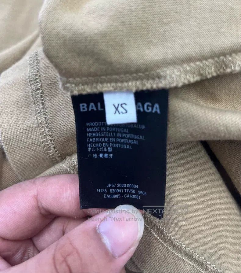 Balenciaga Balenciaga Khaki email letter logo short-sleeve, size XS Size US XS / EU 42 / 0 - 4 Thumbnail