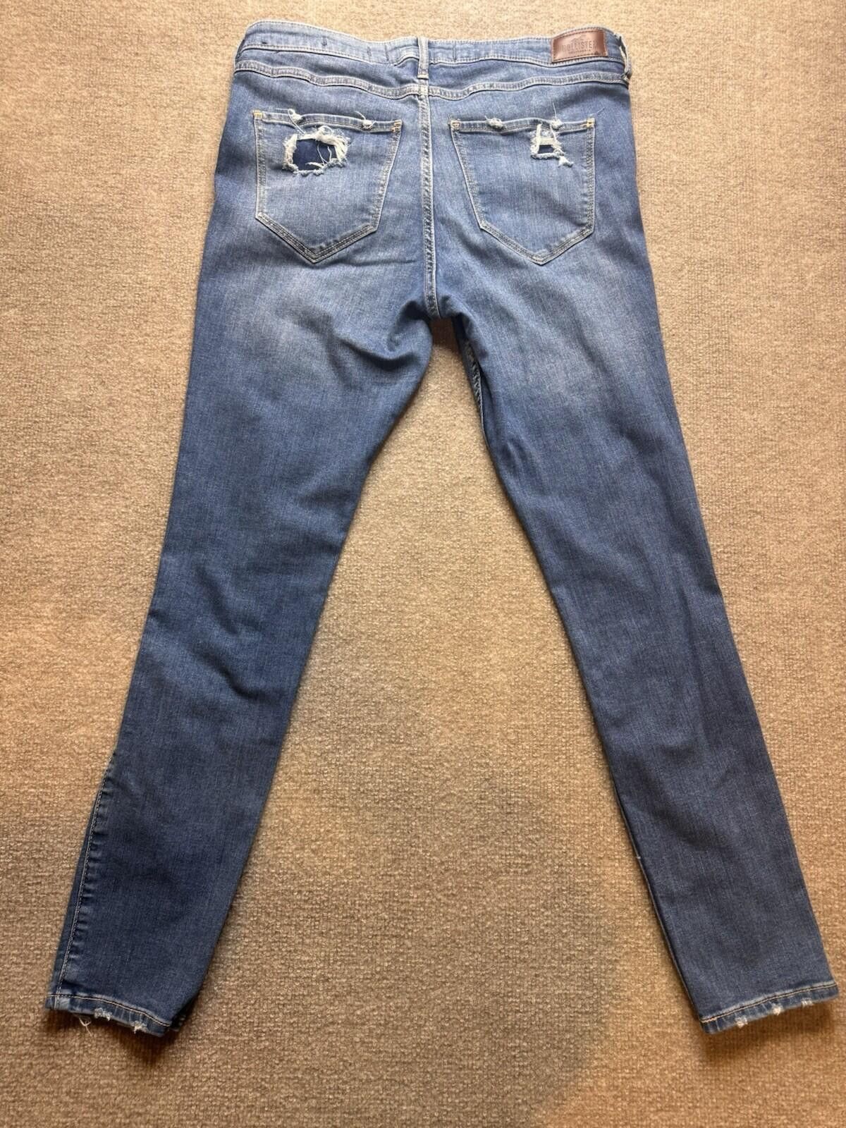 Hollister Hollister Skinny Jeans W 31x30 Distressed Stretch Jeans 757 Size 31" - 4 Thumbnail