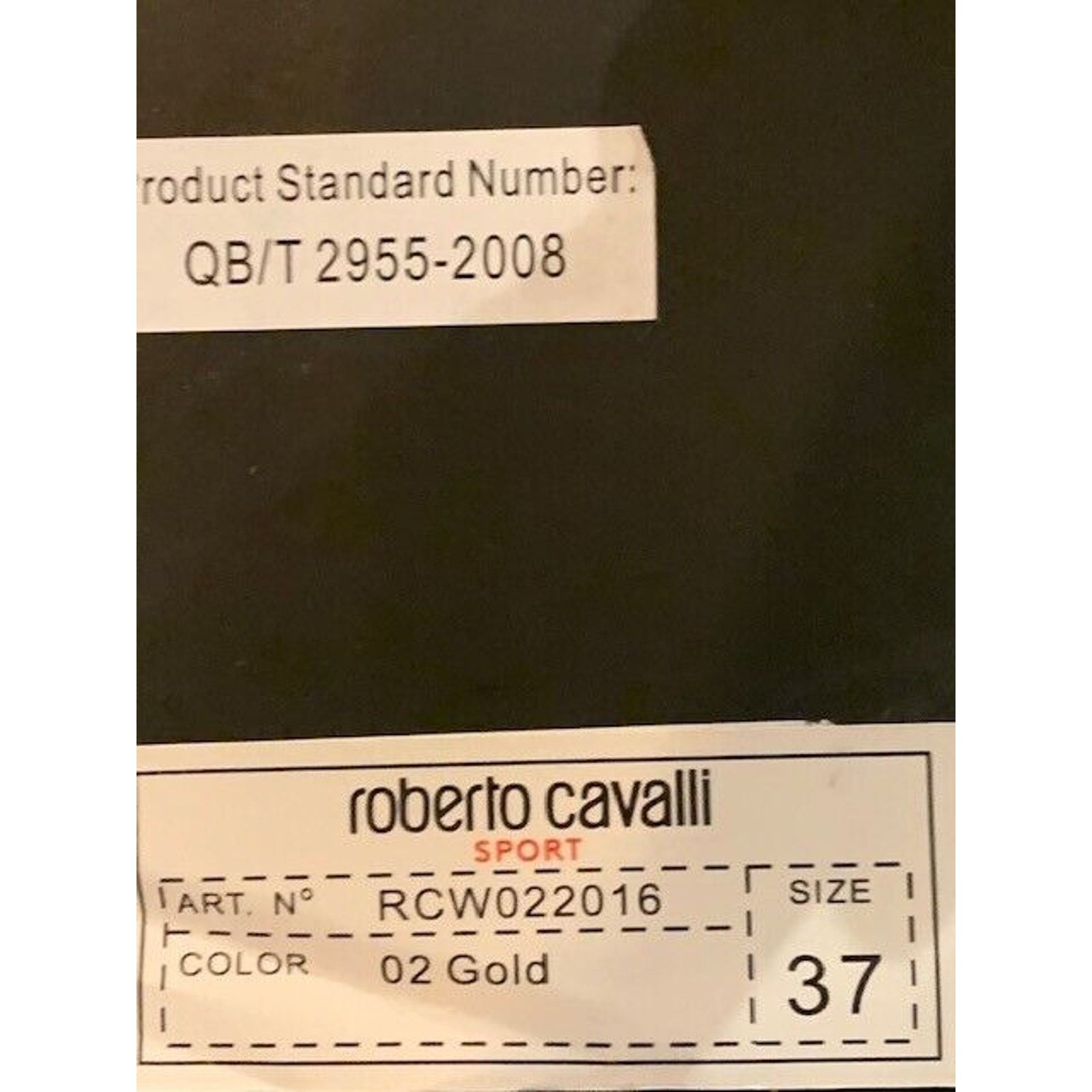Cavalli Class × Just Cavalli × Roberto Cavalli ROBERTO CAVALLI Knit Sock Sneakers Gold High-Top 7 P$600 NIB Size US 7 / IT 37 - 8 Thumbnail