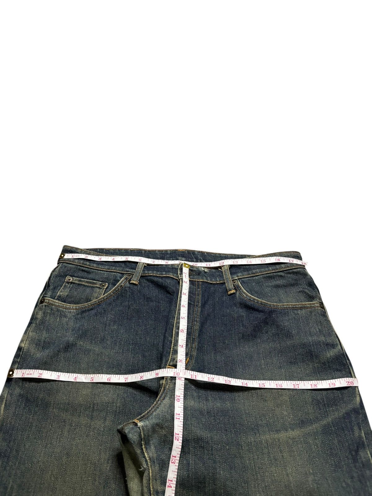 Edwin Vintage Edwin 403 Mud Wash Distressed Baggy Jeans Size US 36 / EU 52 - 13 Thumbnail