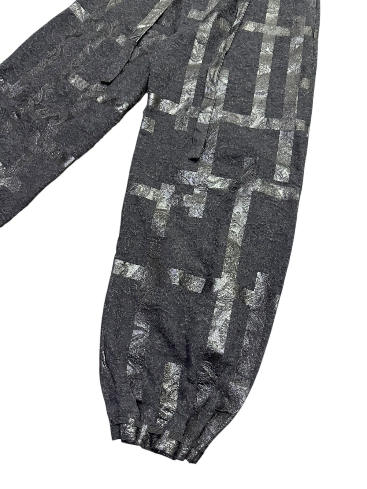 SOU SOU Sou Sou Enyu-baki Fence Double Sabi Ink Black Wide Baggy Size US 34 / EU 50 - 3 Thumbnail