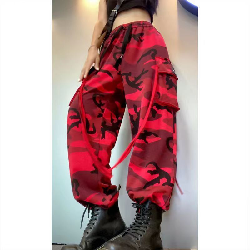 Japanese Brand × Vintage Y2K Camouflage Print Baggy Cargo Pants Female Size 40" / US 18 - 3 Thumbnail