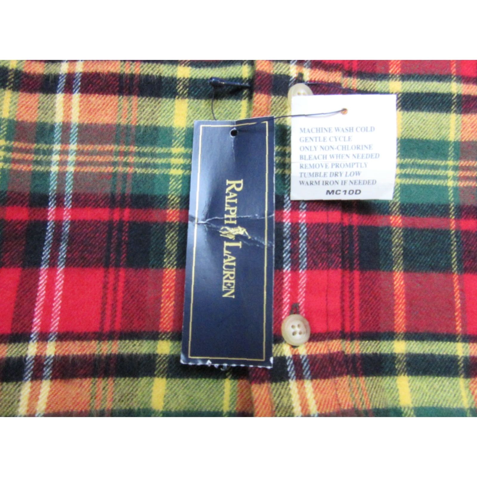 Ralph Lauren Ralph Lauren Shirt Mens Medium Red Yellow Plaid Flannel Pocket Button Down New Size US M / EU 48-50 / 2 - 2 Thumbnail