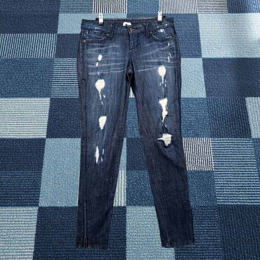 Forever 21 FOREVER 21 Jeans Womens Skinny Ankle Zip Distressed Rinse Blue Denim Low Rise Size 26" / US 2 / IT 38 - 1 Thumbnail