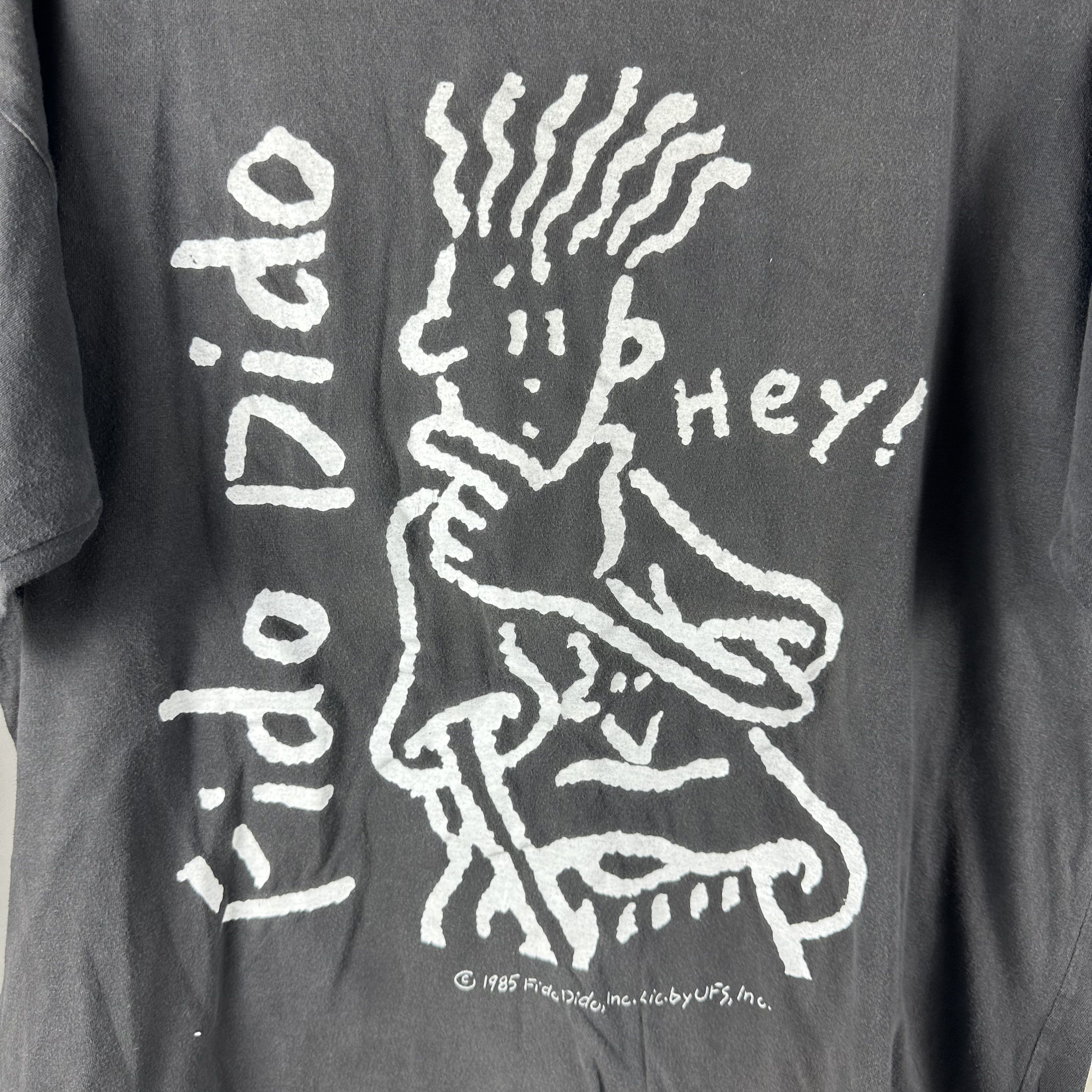 Vintage ​​​​Vintage 1985 Fido Dido Hey! Cartoon Graphic T-shirt Size US XXL / EU 58 / 5 - 2 Thumbnail