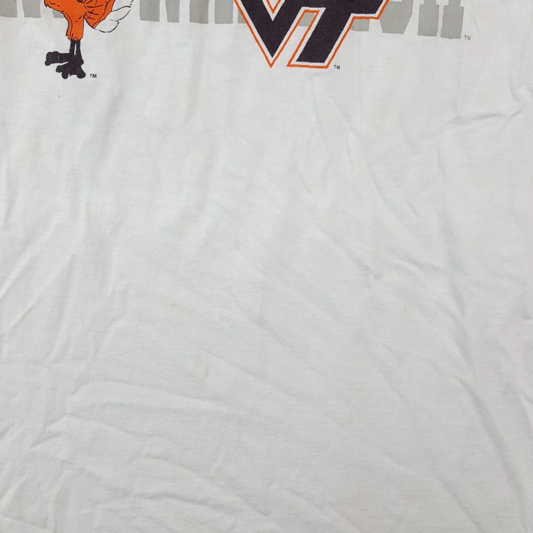 Soffe Vintage Virginia Tech Hokies NCAA T-Shirt Men XL White Retro College Football Varsity Y2K Size US XL / EU 56 / 4 - 7 Thumbnail