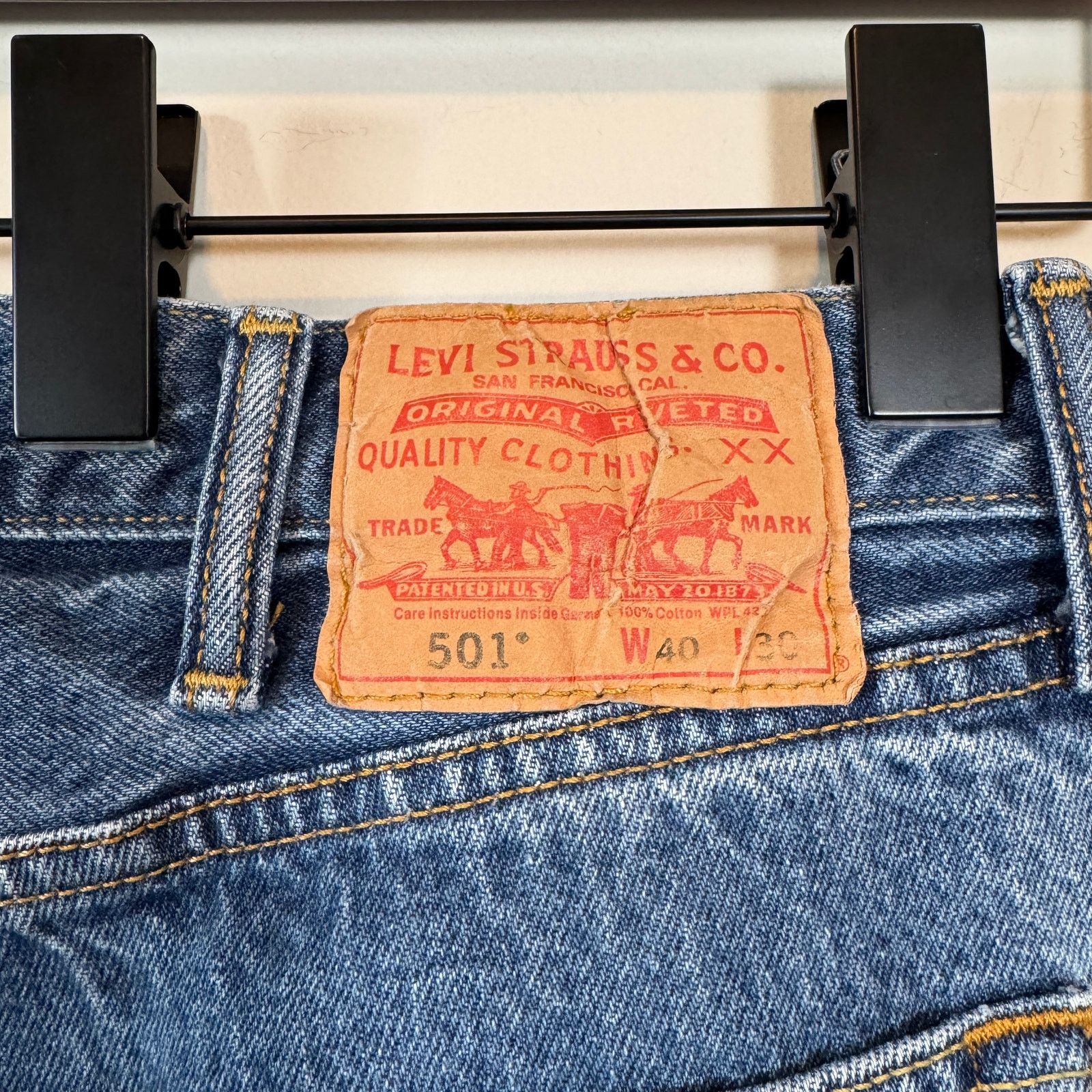 Levi's Archive Levi’s 501 Rigid Denim 40x30 Unisex Baggy Skater Size US 40 / EU 56 - 7 Thumbnail