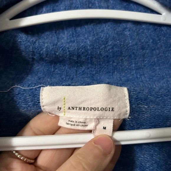 Anthropologie Anthropologie Long Blue Cardigan Size M / US 6-8 / IT 42-44 - 3 Thumbnail