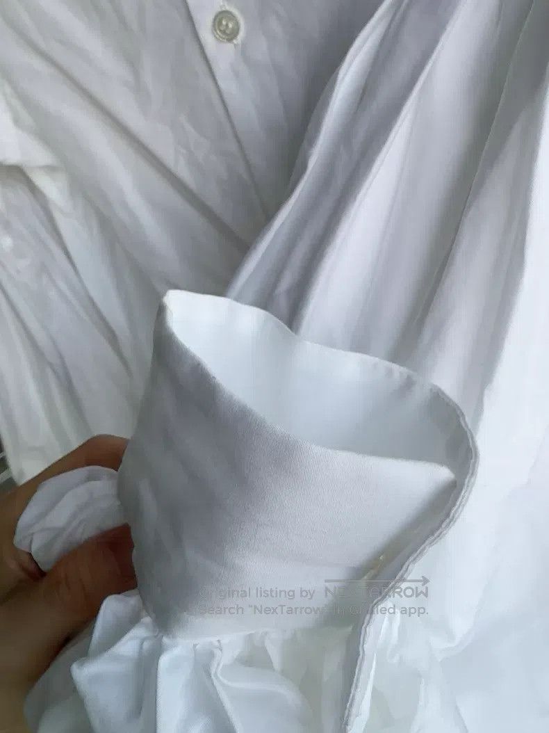 Comme des Garcons Comme des Garcons Puff Sleeve White Blouse Size S / US 4 / IT 40 - 7 Thumbnail