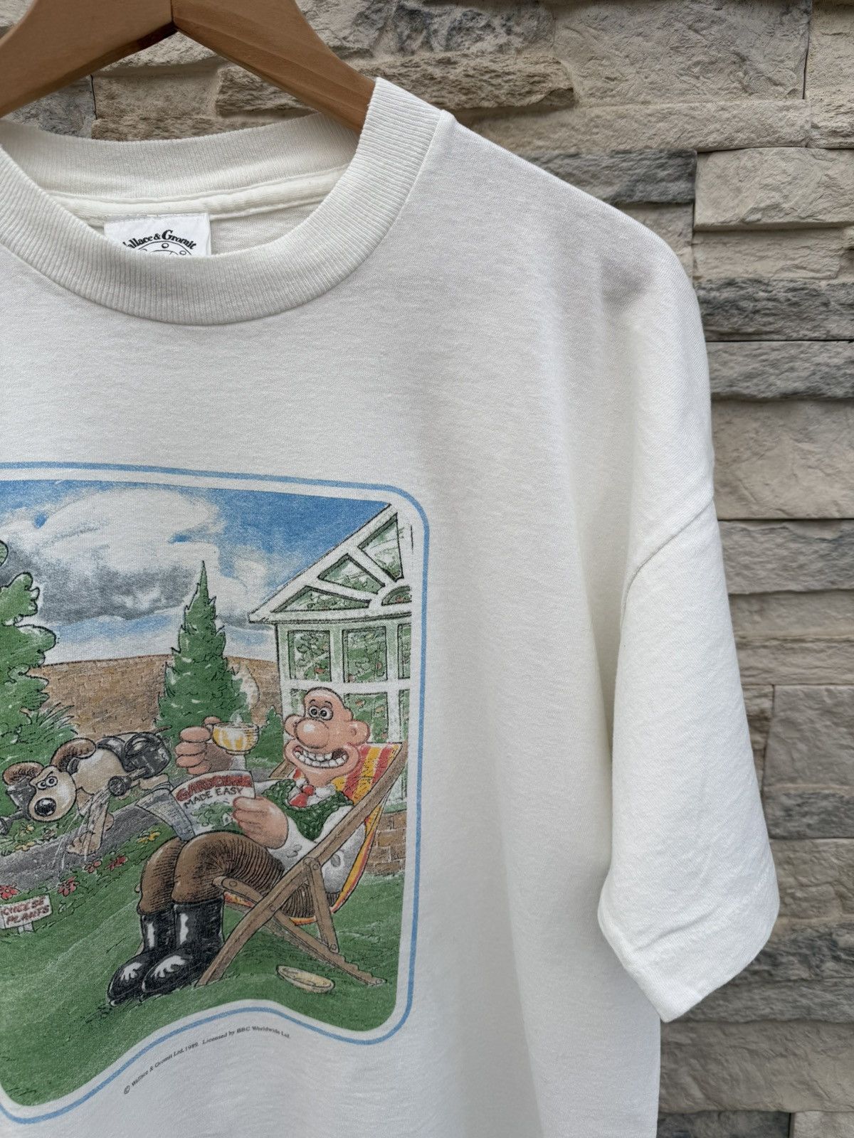 Vintage Wallace and Gromit 1989 vintage t-shirt Size US XL / EU 56 / 4 - 2 Thumbnail
