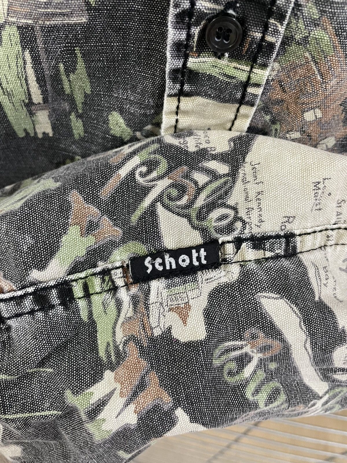 Beauty Beast × Schott Rare And Beautiful Schott NYC Map Design Full Print Shirt Size US S / EU 44-46 / 1 - 4 Thumbnail