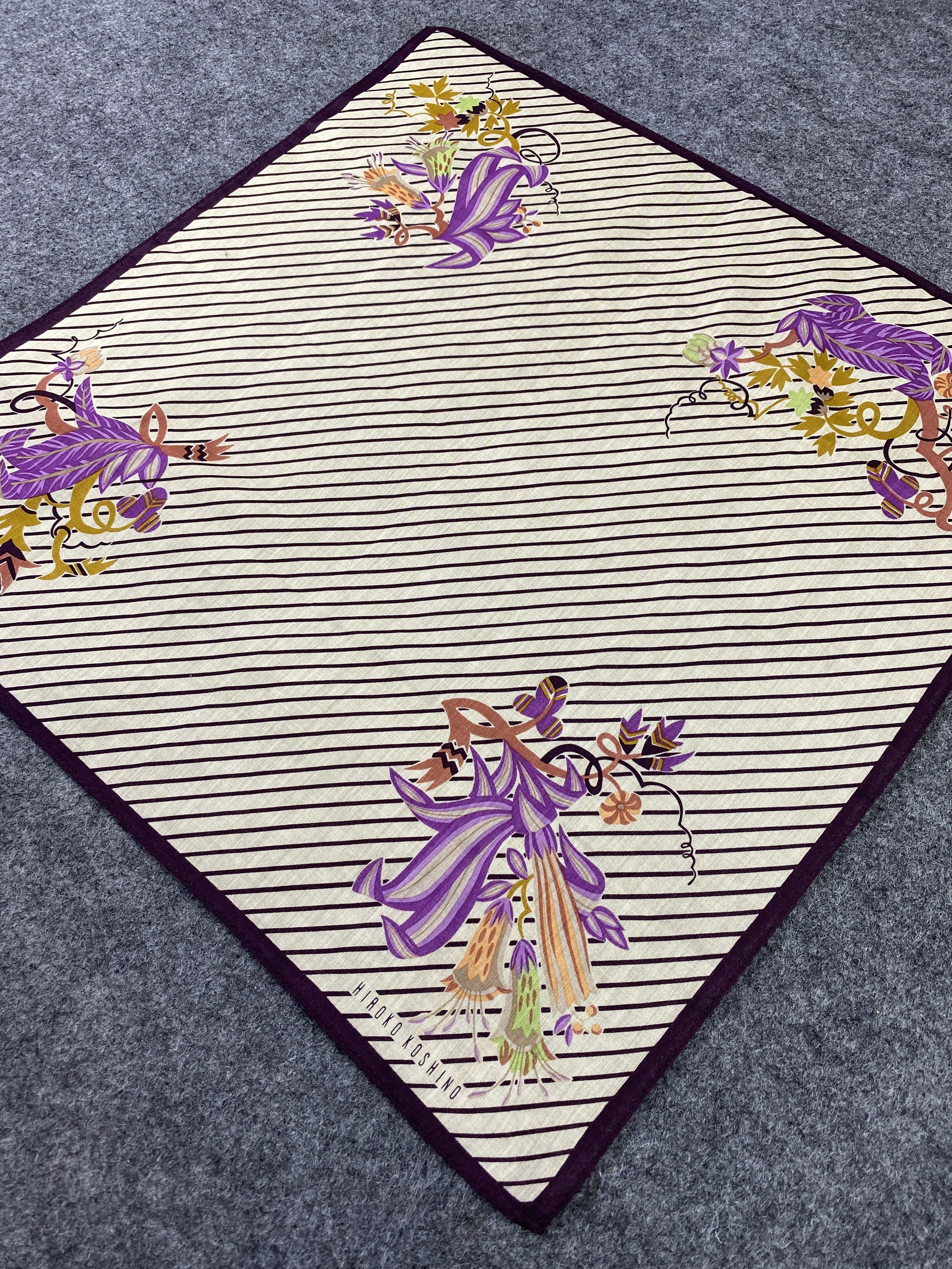 Hiroko Koshino Homme × Vintage Hiroko Koshino Handkerchief / Bandana / Neckerchief-B128 Size ONE SIZE - 5 Thumbnail