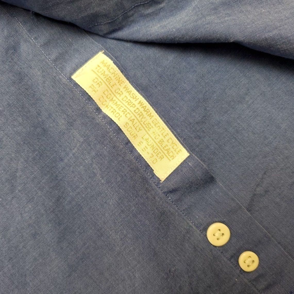 Nordstrom Nordstrom Mens Blue Long Sleeve Button-Up Shirt Relaxed Classic Fit XL Size US XL / EU 56 / 4 - 3 Thumbnail
