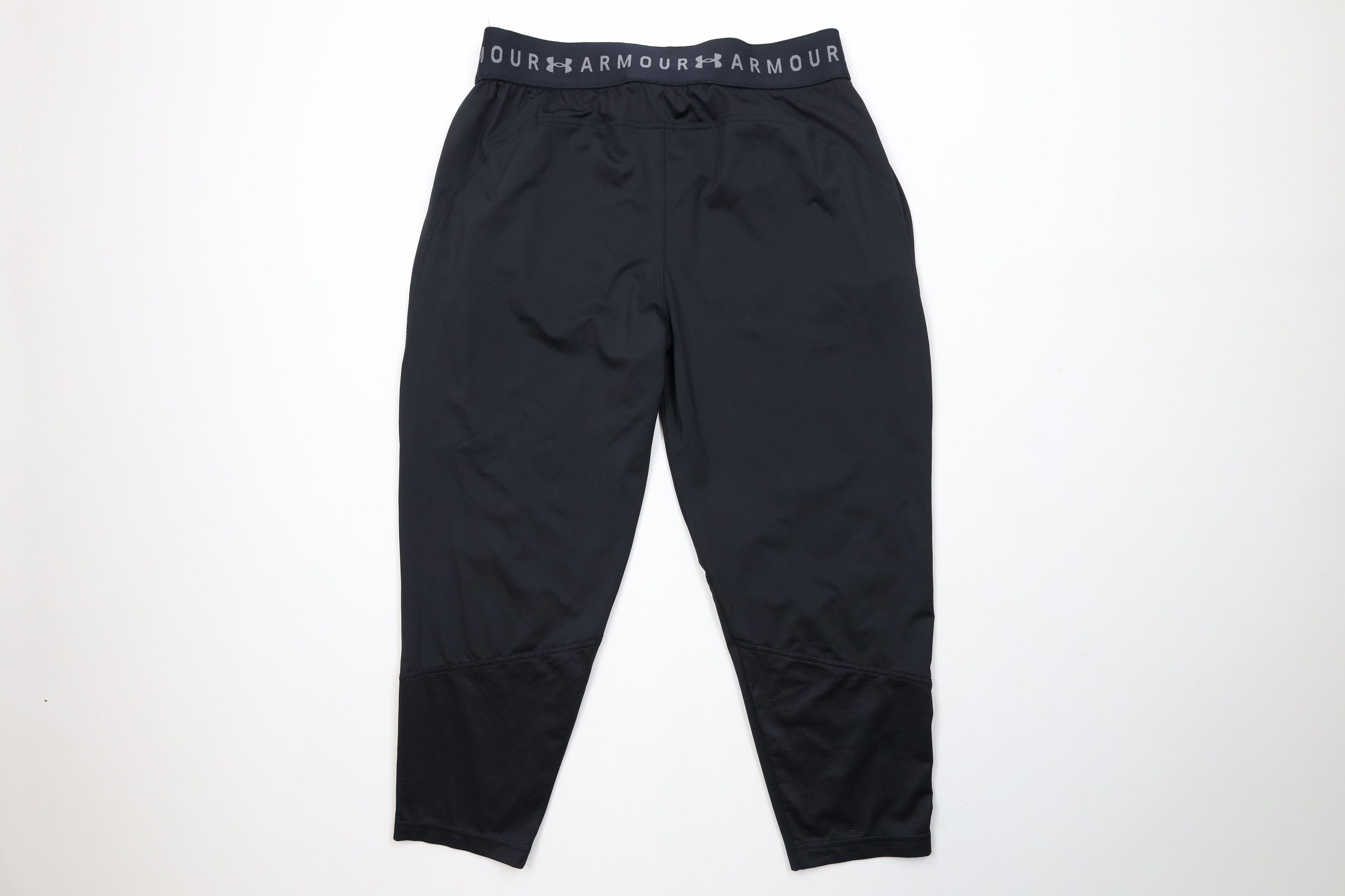 Under Armour × Vintage Under Armour Spell Compression Sport Crop Pants Capris Black Size 28" / US 6 / IT 42 - 9 Thumbnail