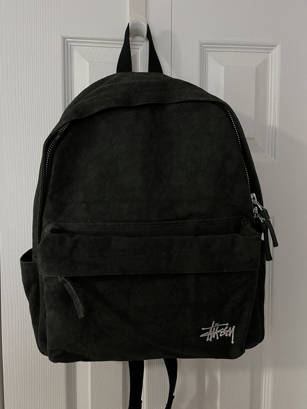 バッグ STUSSY 24ss CANBAS BACKPACK WASHED BLACK Stussy Canvas Backpack Washed Black Men's - SS24 - US