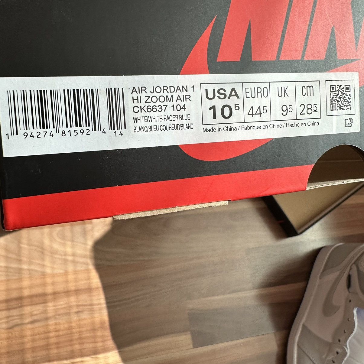 Jordan Brand Jordan 1 Zoom High Racer Blue Size US 10.5 / EU 43-44 - 9 Thumbnail
