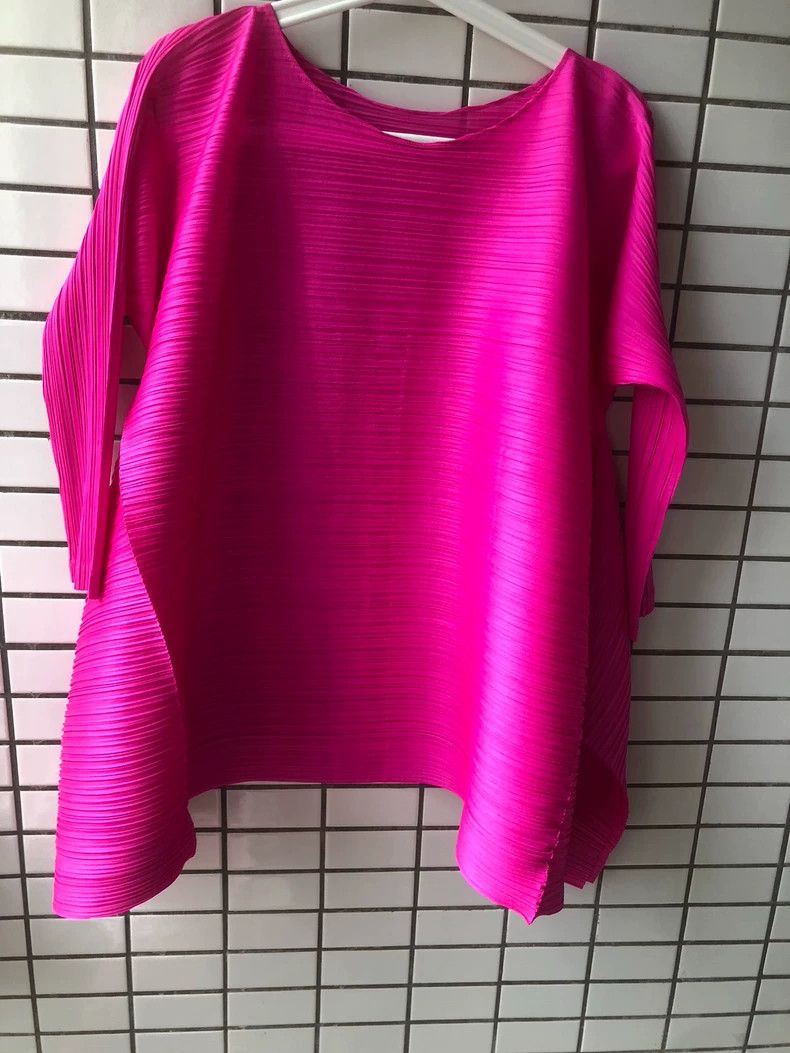 Issey Miyake issey miyake size:3 Pink long-sleeved top Size XXS / US 00 / IT 34 - 1 Thumbnail