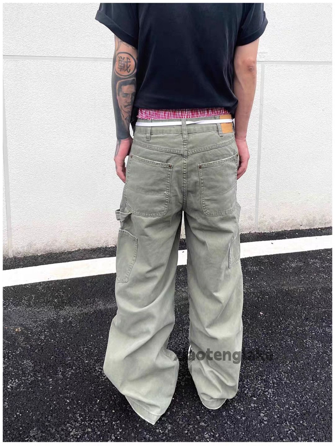 Vintage Unisex outdoor utility loose baggy hiphop cargo pants Size US 32 / EU 48 - 5 Thumbnail