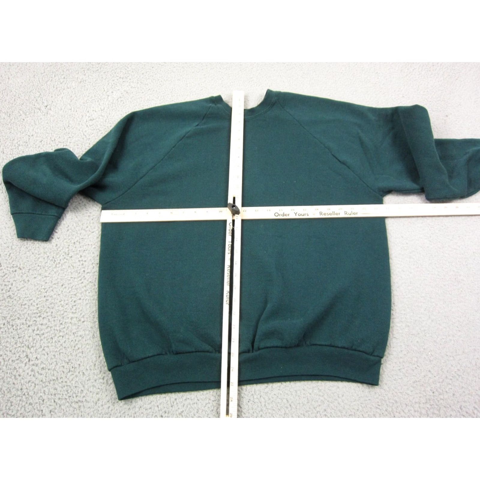 Fruit Of The Loom VINTAGE Fruit of the Loom Sweatshirt Mens XL Green Pullover Fleece 90s Size US XL / EU 56 / 4 - 7 Thumbnail