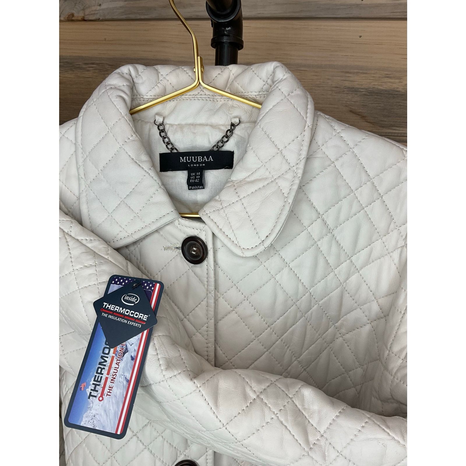 Muubaa MUUBAA NWT Xena Maxi Belted Quilted Leather Trench Coat 10 Size L / US 10 / IT 46 - 6 Thumbnail