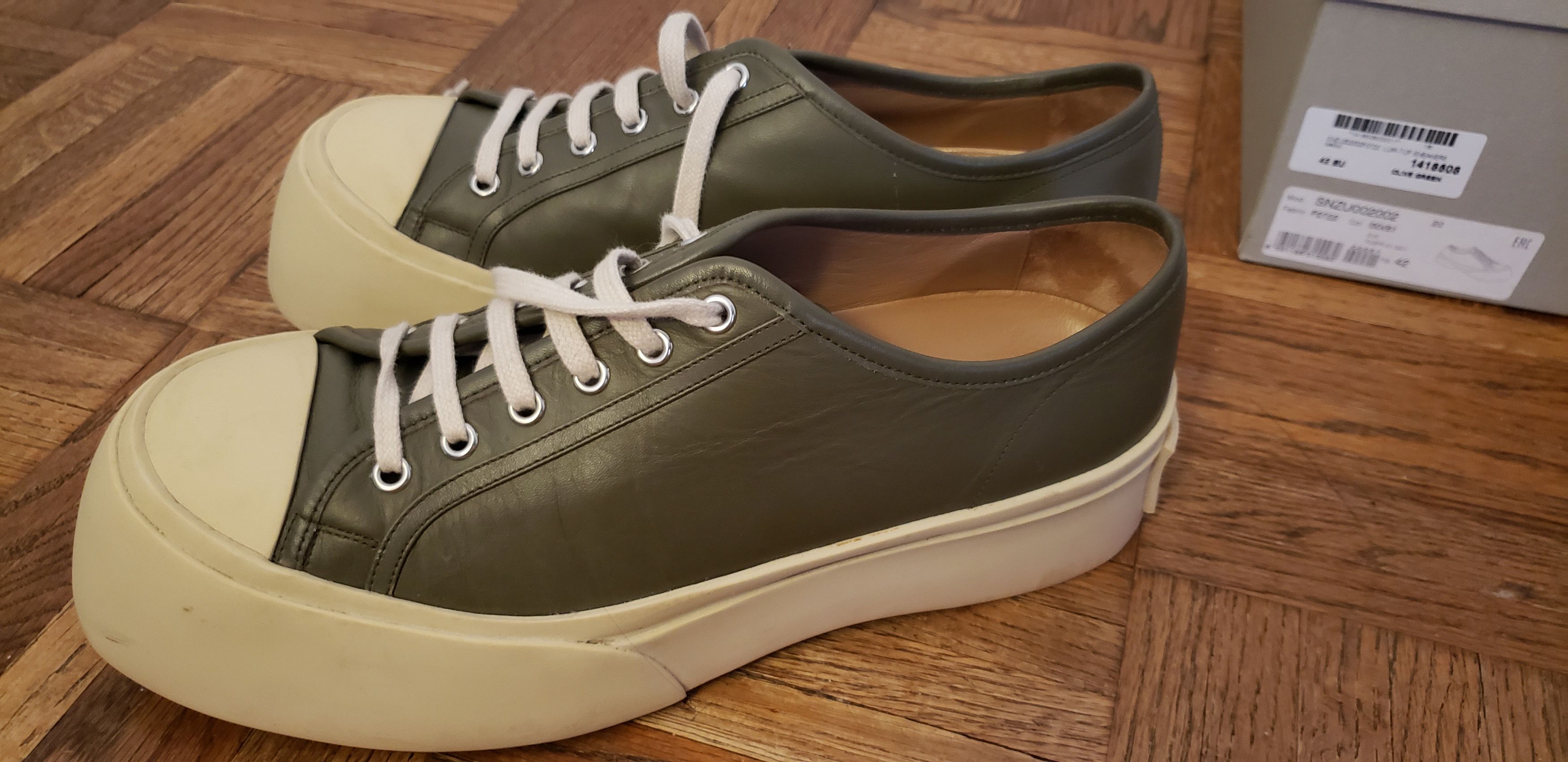 Marni $790 FW21 Pablo Leather Sneakers w/ chunky platform sole Size US 9 / EU 42 - 5 Thumbnail