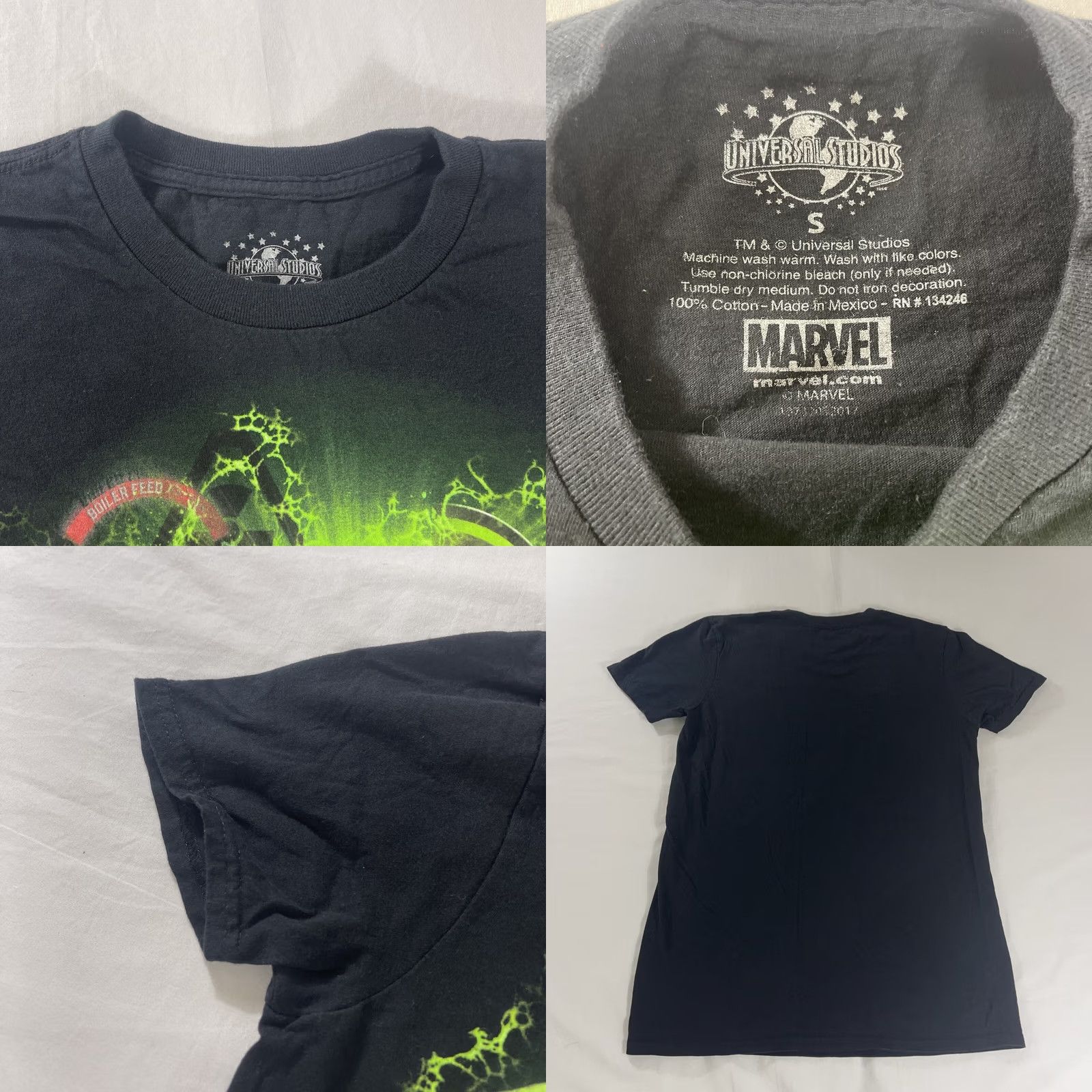 Vintage VINTAGE The Incredible Hulk S T-Shirt Marvel University Graphic Print Shirt Teens S Black Mens Size US S / EU 44-46 / 1 - 8 Thumbnail