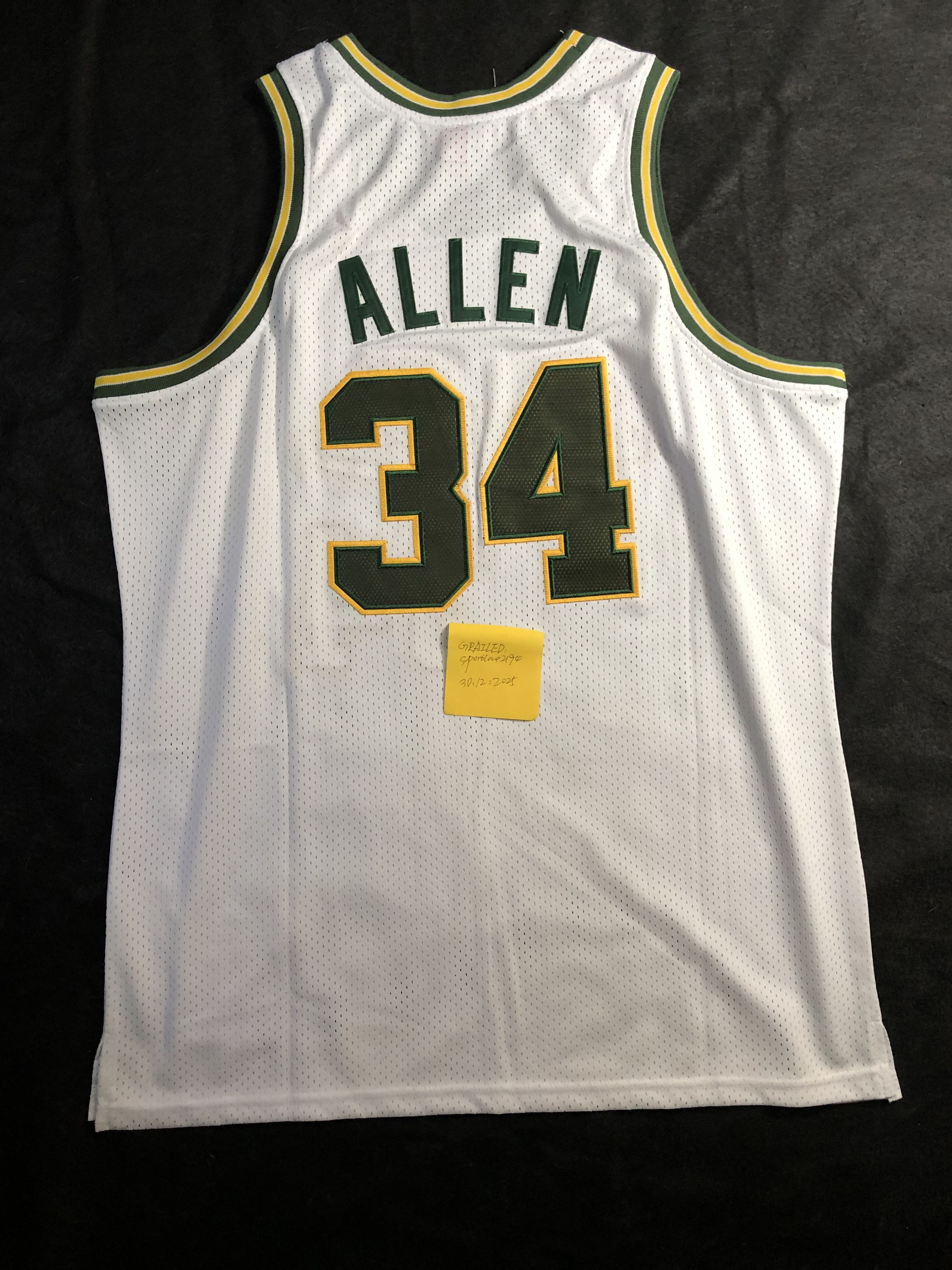 Vintage Seattle Allen White Jersey Size US XXL / EU 58 / 5 - 2 Thumbnail