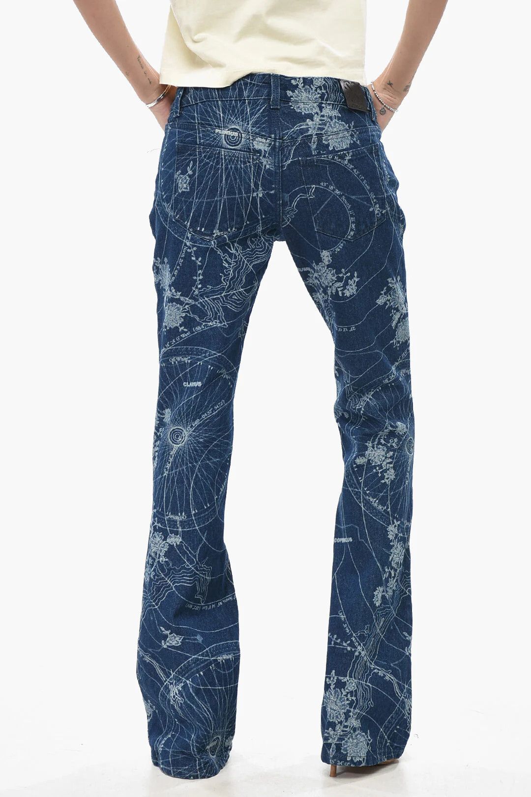 Off-White og1mm0426 Bootcut Slim-Fit Jeans in Blue Size 28" / US 6 / IT 42 - 2 Thumbnail