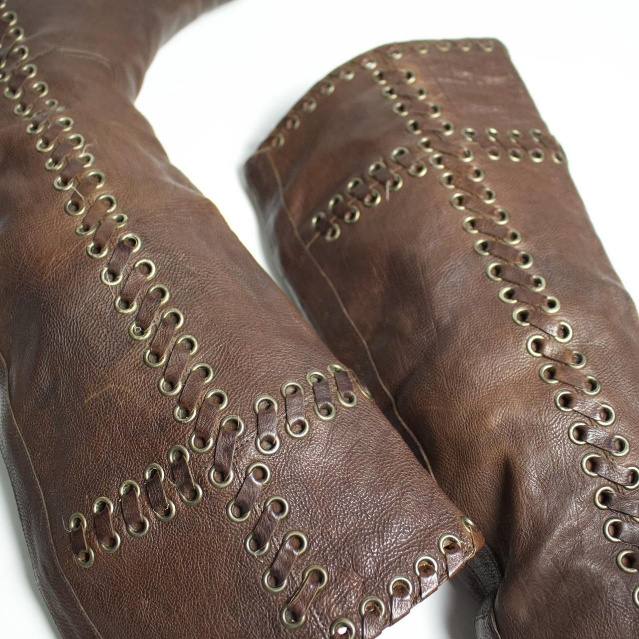 Prada PRADA GROMMET RIDING BOOTS Size US 7.5 / IT 37.5 - 5 Thumbnail