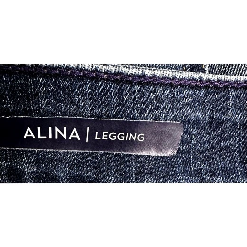 NYDJ VINTAGE? No. NYDJ Alina Jegging Jeans Womens 20W Plus Blue Distressed Legging High Rise NEW Size 42" / US 20 - 5 Thumbnail