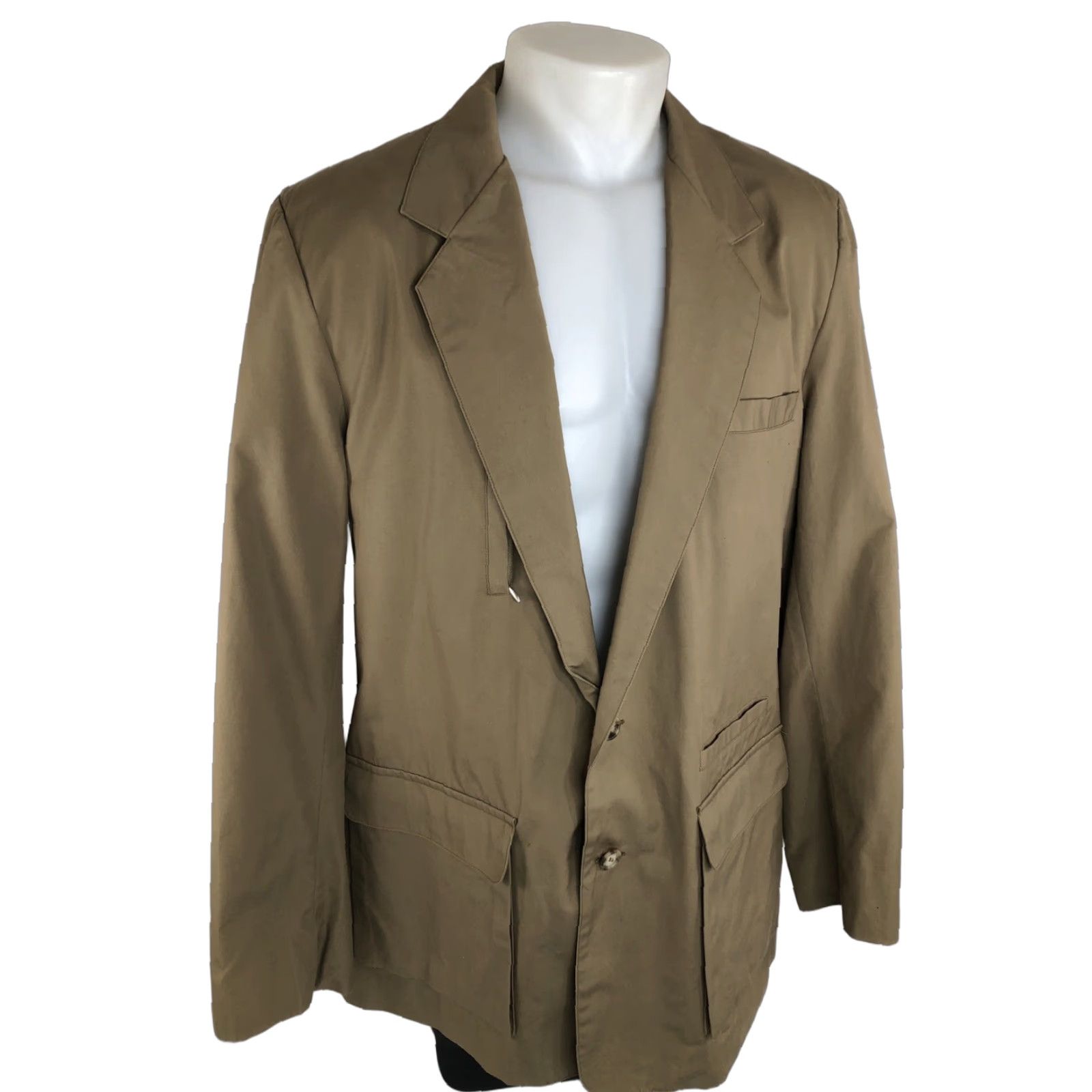 Banana Republic VINTAGE Banana Republic Safari 44L Blazer Jacket Men 44 Long Olive Greenish Brown Blazer Mens J3 Size 44R - 1 Thumbnail