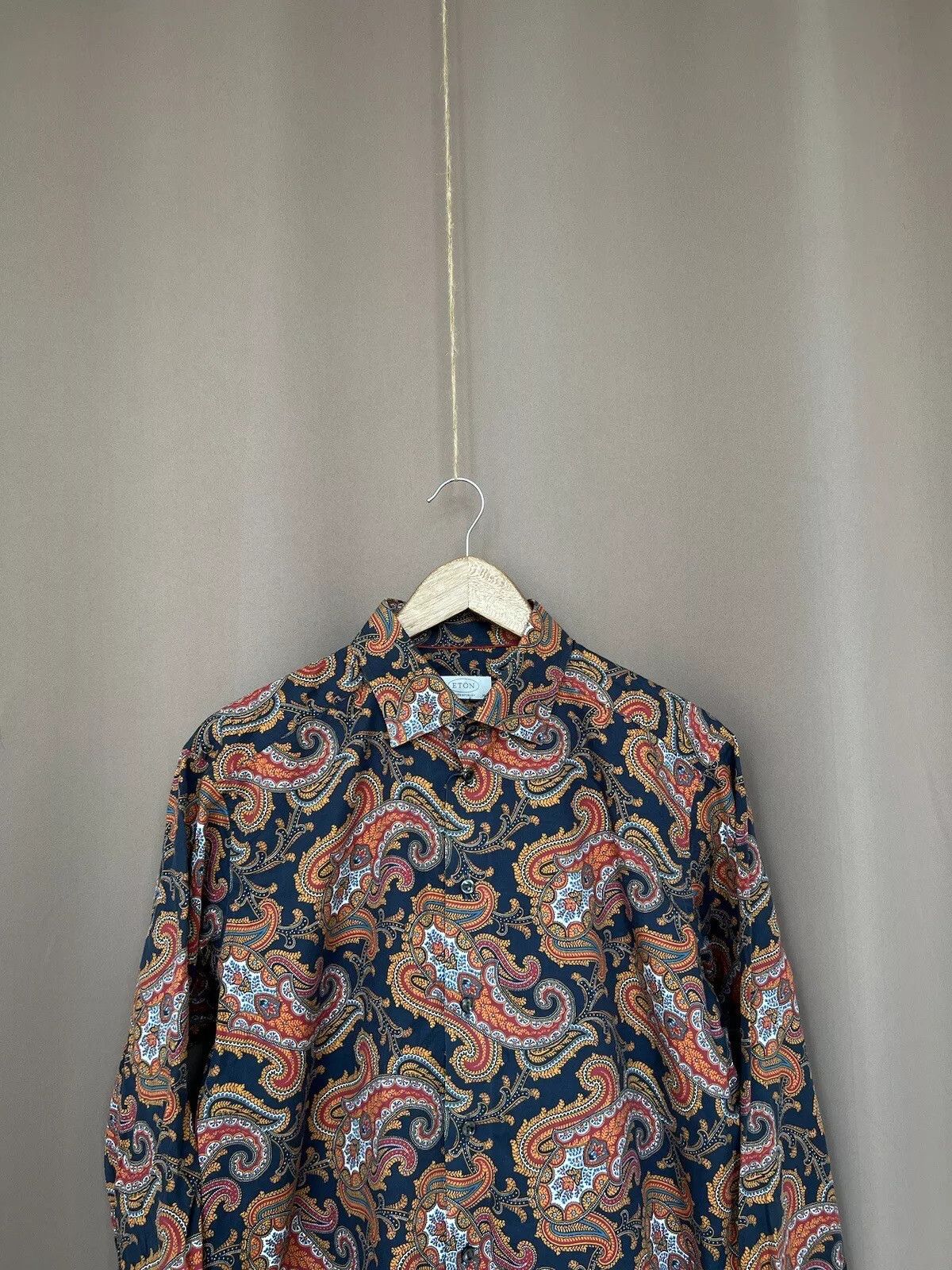 Eton Eton Printed Button Down Shirt Mens Size 42 or M/L Size US M / EU 48-50 / 2 - 2 Thumbnail
