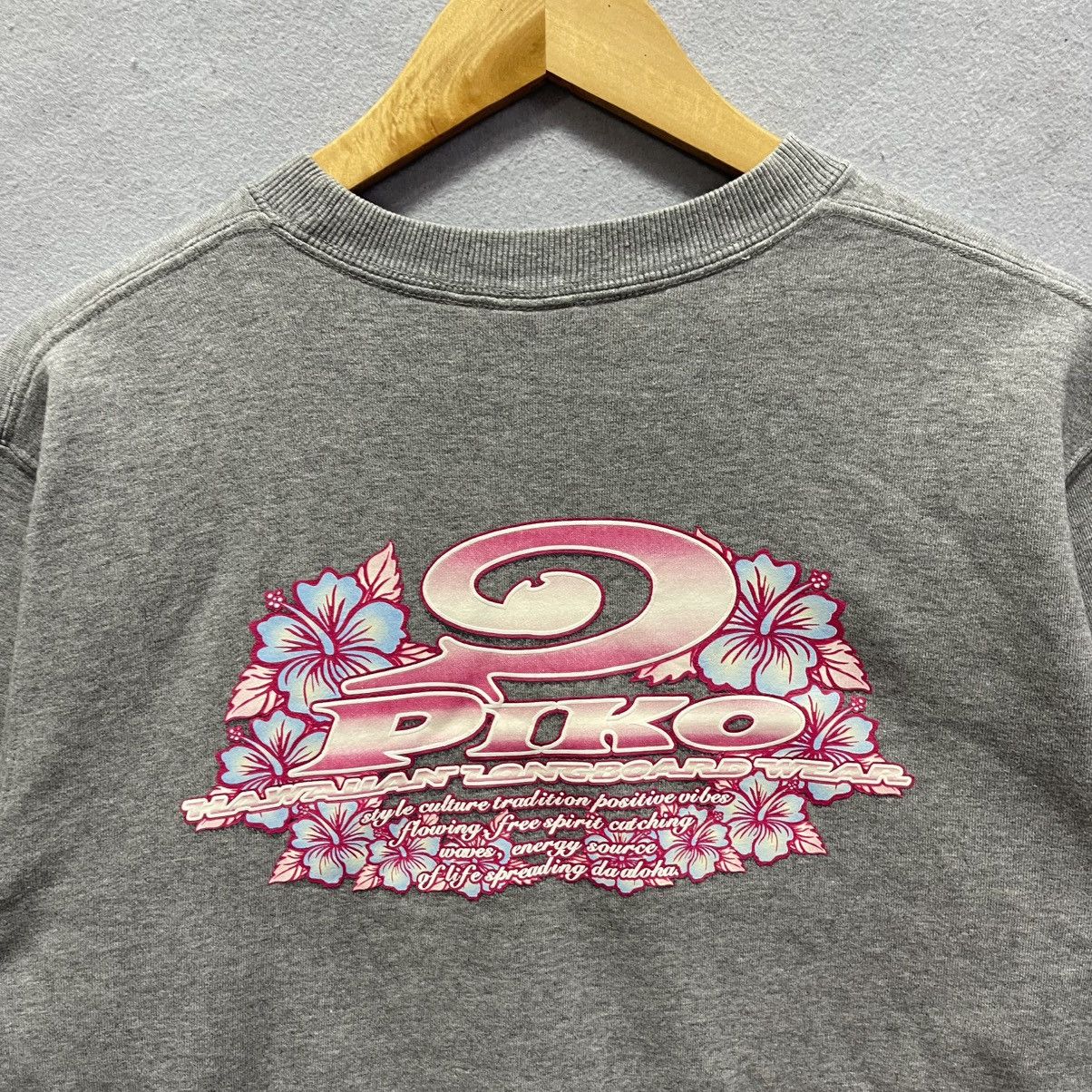 Vintage Vintage 1990s Piko Hawaiian Surf Graphic Sweatshirt Gray Size US L / EU 52-54 / 3 - 2 Thumbnail