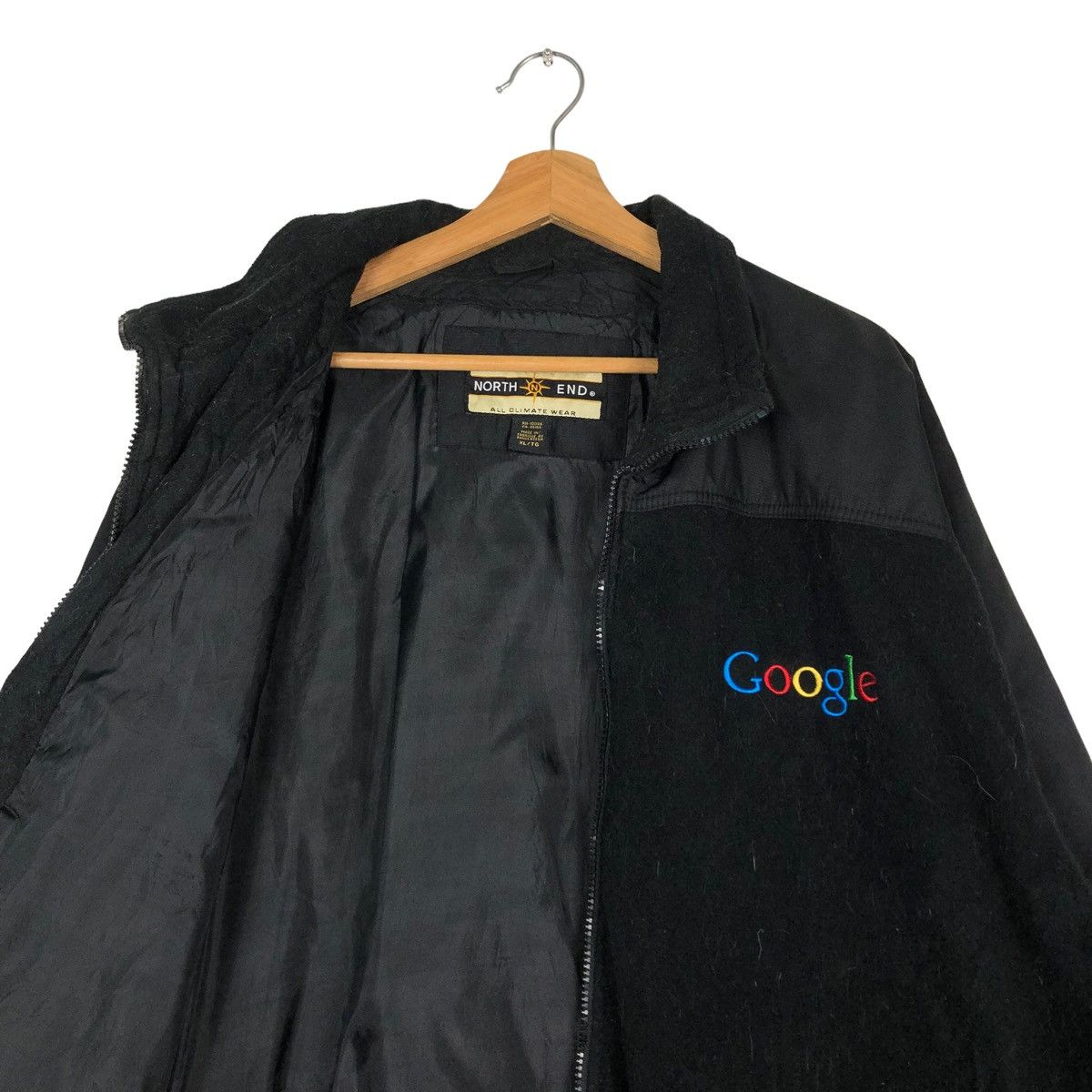 Japanese Brand 🔥VTG ZIPPER JACKET GOOGLE BIG LOGO SPELL OUT Size US XL / EU 56 / 4 - 12 Thumbnail