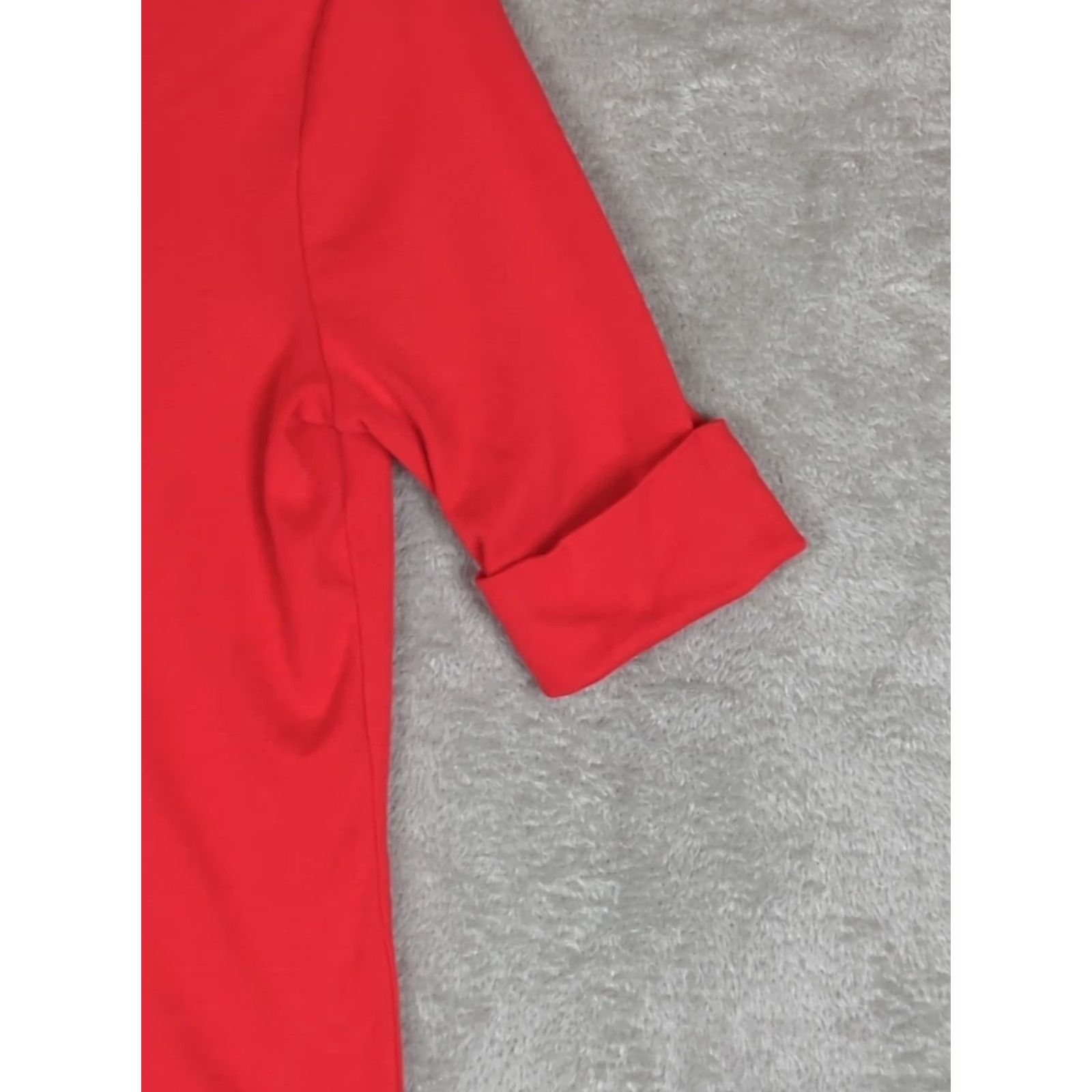 Ralph Lauren Lauren Ralph Lauren Red Cotton Stretch Boatneck Tee M Nautical Rolled Sleeve Women Size M / US 6-8 / IT 42-44 - 3 Thumbnail