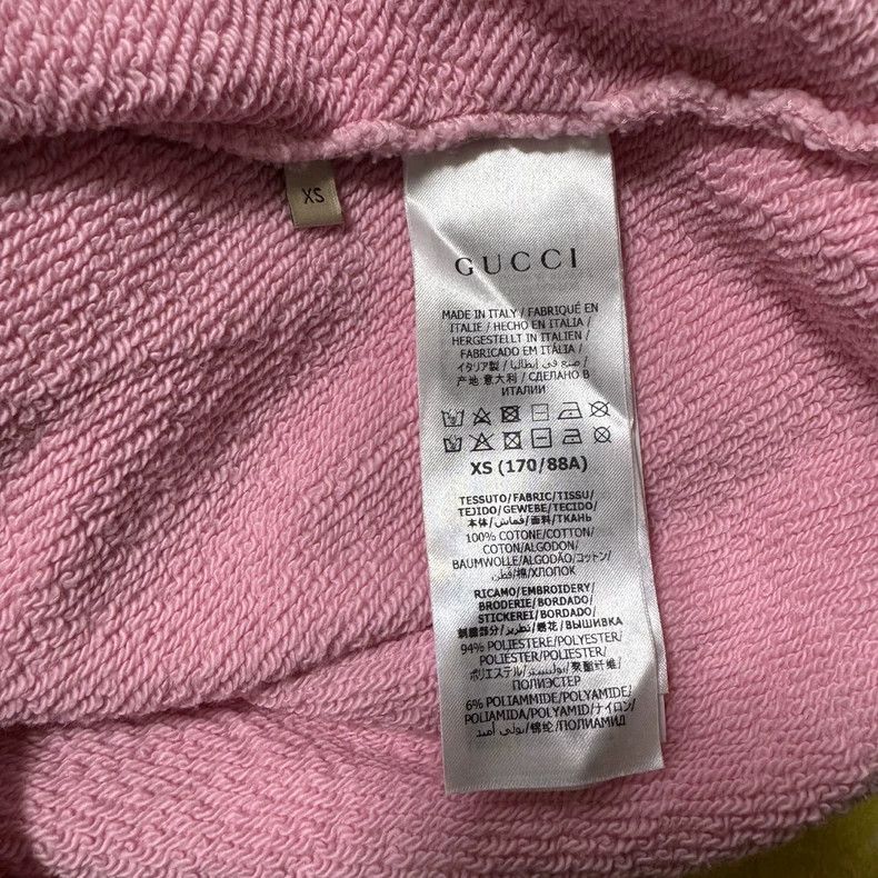 Gucci GucciPink letter cute pattern hooded long-sleeved pullover Size XS / US 0-2 / IT 36-38 - 6 Thumbnail