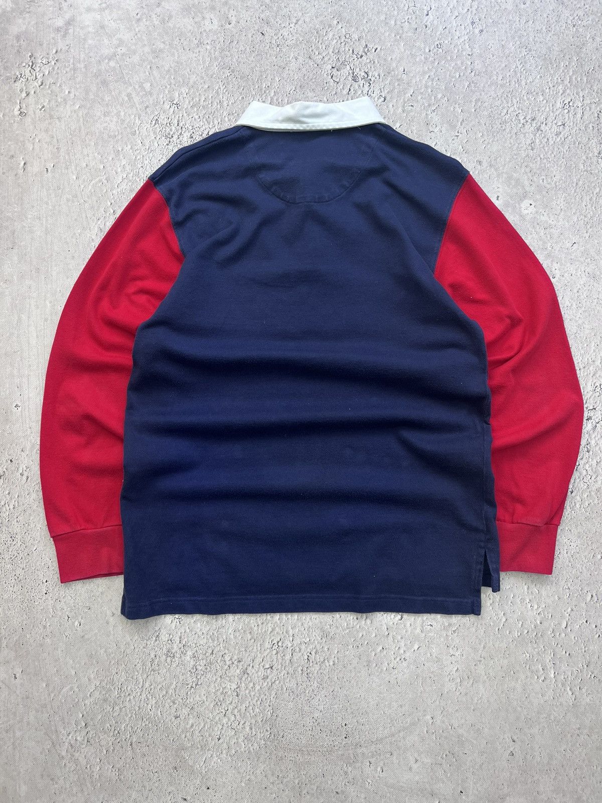 Polo Ralph Lauren Vintage Polo Ralph Lauren Rugby Striped BIG LOGO LONGSLEEVE Size US M / EU 48-50 / 2 - 8 Thumbnail