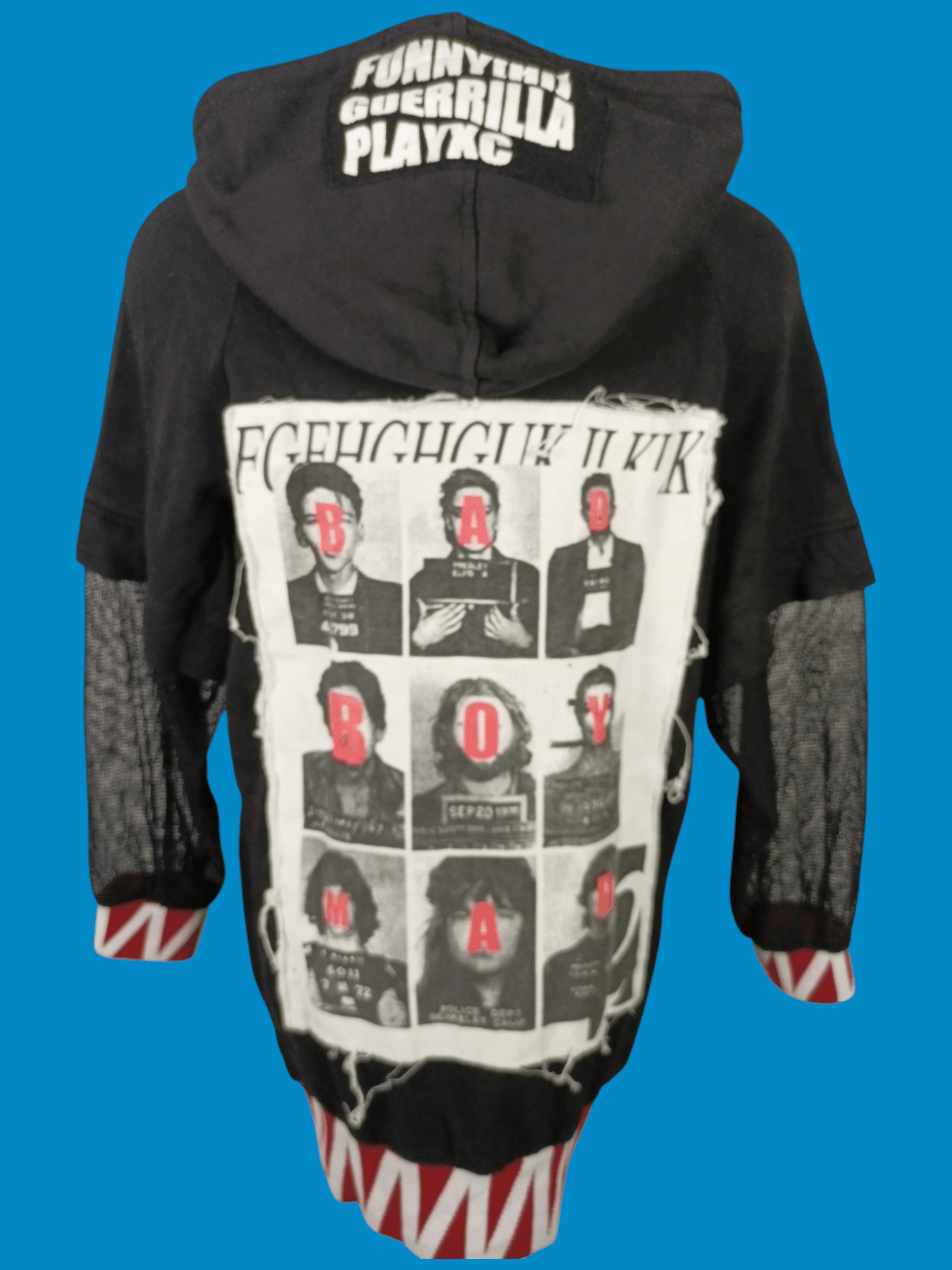 If Six Was Nine × Japanese Brand × Le Grande Bleu (L.G.B.) Funny Guerrilla PlayXC Zipper Hoodie Size M / US 6-8 / IT 42-44 - 18 Thumbnail