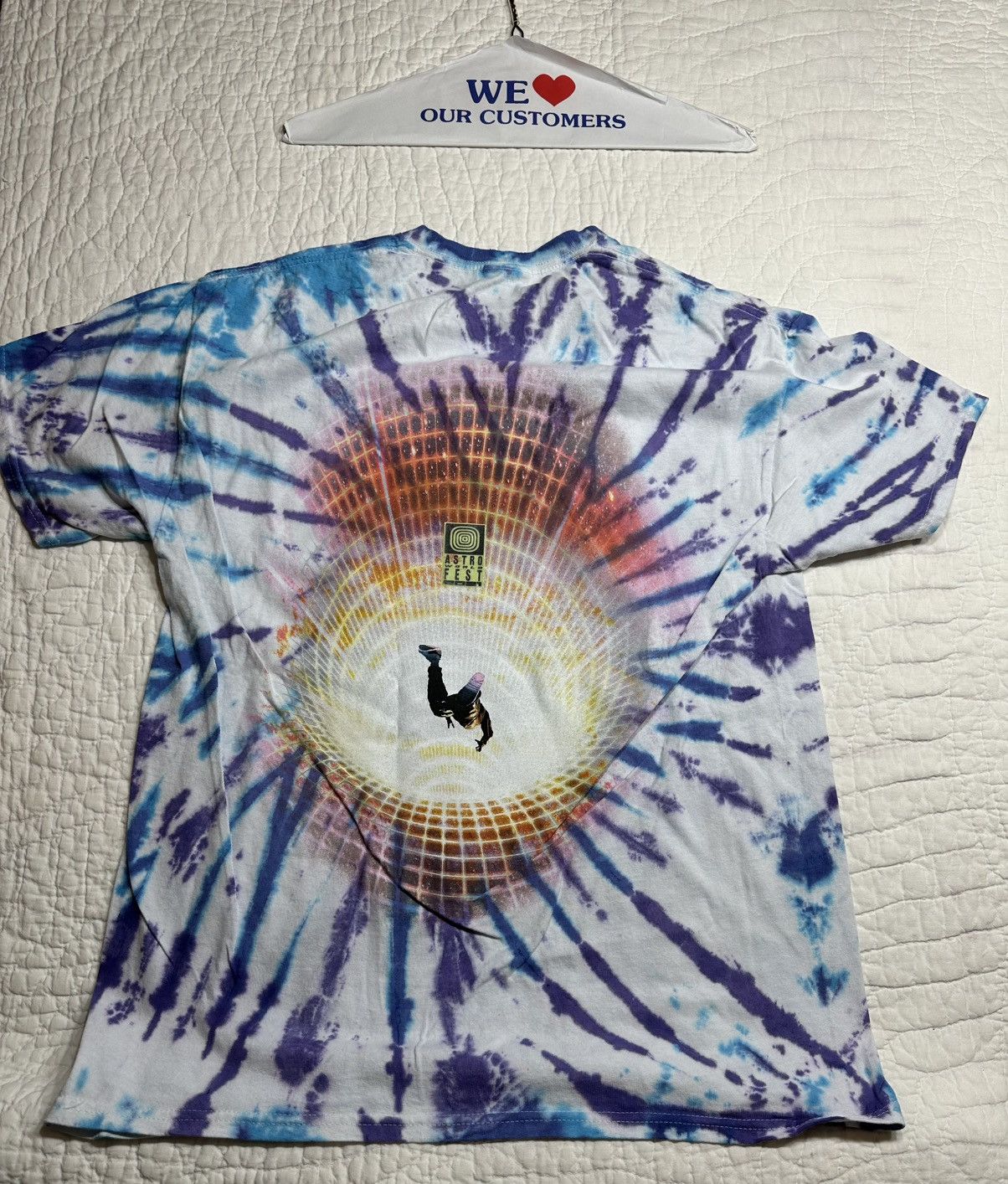 Travis Scott Travis Scott Astrofest/Astroworld Tie Dye Tee- New Medium Size US M / EU 48-50 / 2 - 2 Thumbnail