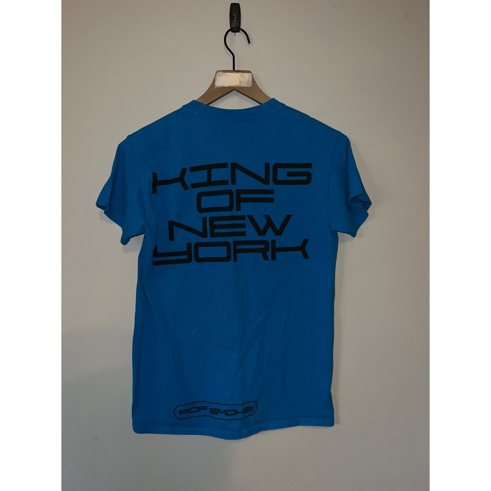 Band Tees Pop Smoke Shirt King Of New York Rap Rapper Blue Tee Small Size US S / EU 44-46 / 1 - 6 Thumbnail