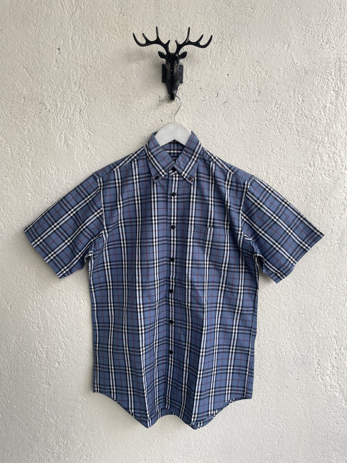 Burberry 2000s Burberry Plaid Shirt Novacheck Hysteric Japan YSL y’s Size US L / EU 52-54 / 3 - 1 Thumbnail
