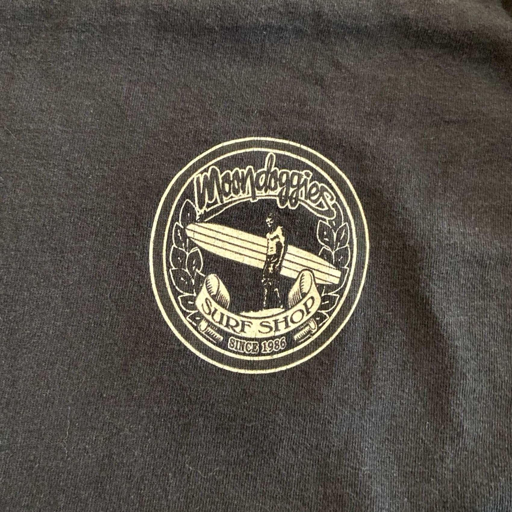Vintage VINTAGE Moondoggies OG Beach Club Mens T Shirt Long Sleeve Crew Neck S Black 90s Beach California Grunge Distressed Size US S / EU 44-46 / 1 - 2 Thumbnail