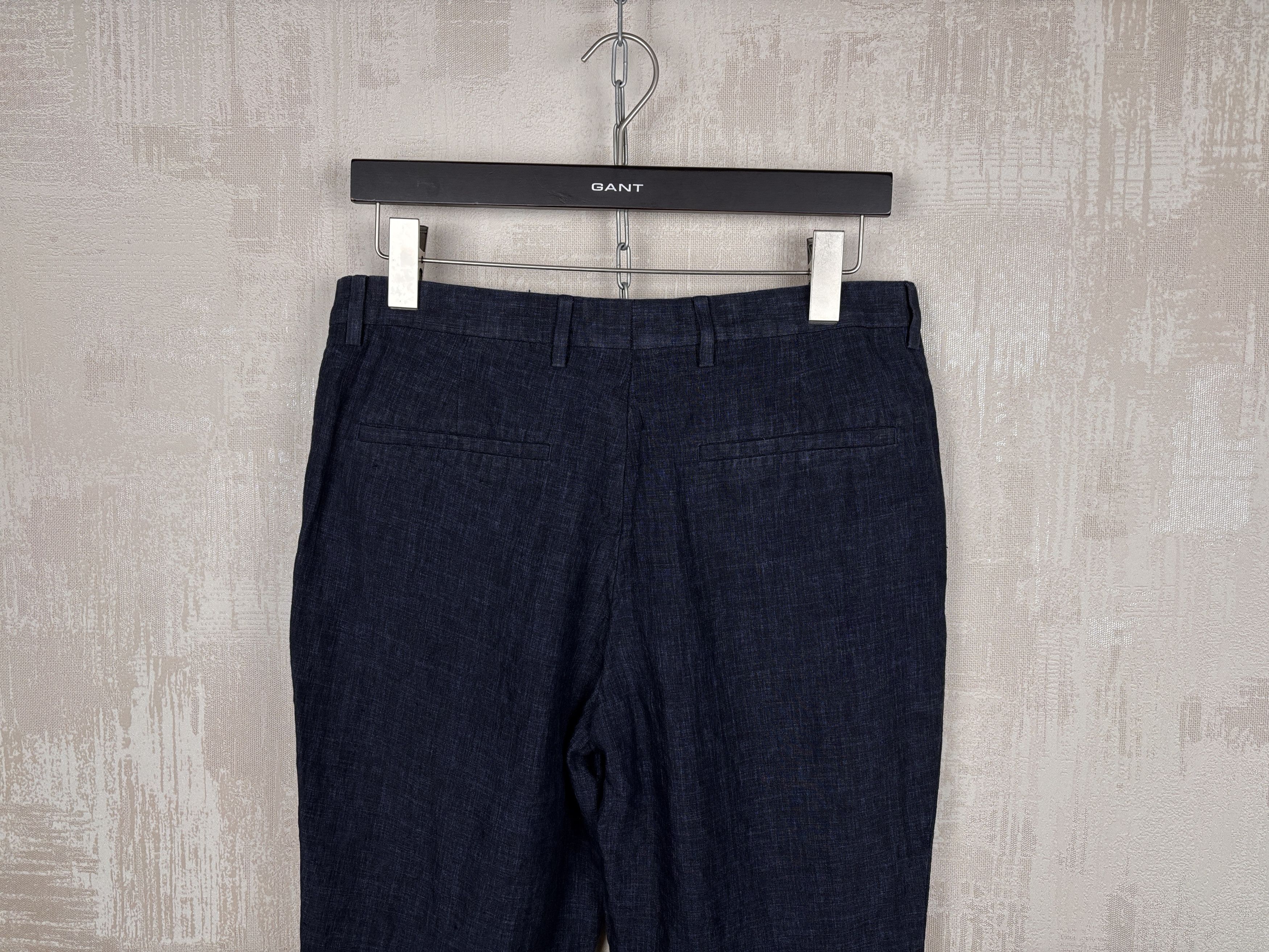 Cos COS Linen Chino Pants Men's Size EUR 48 (M) Navy Blue Size US 32 / EU 48 - 10 Thumbnail