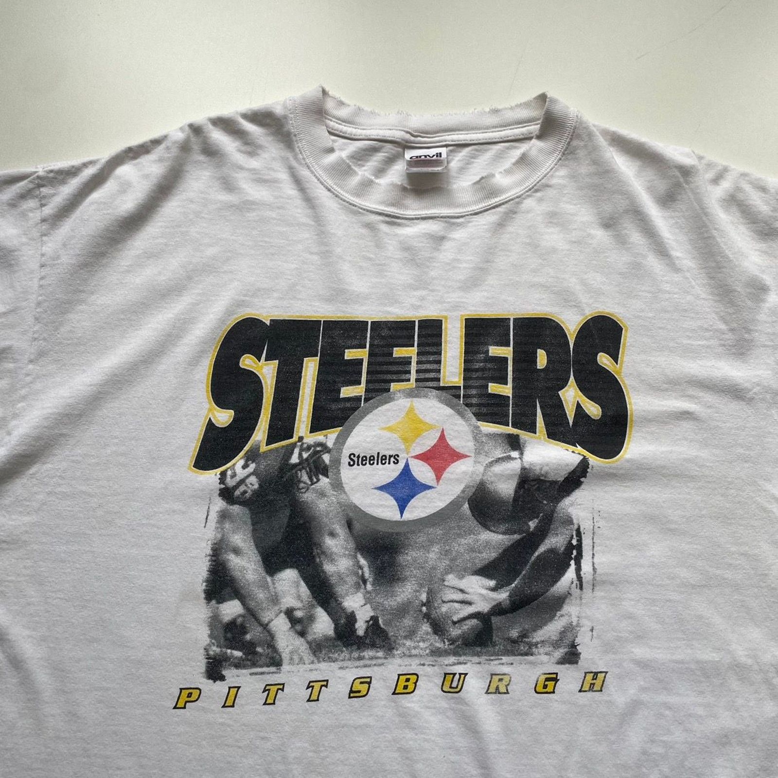 NFL Vintage Pittsburgh Steelers T Shirt XL Y2K NFL Football Art Size US XL / EU 56 / 4 - 2 Thumbnail