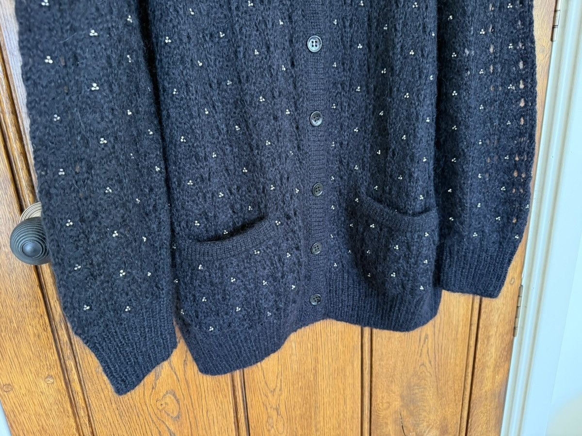 Saint Laurent Paris FW15 Saint Laurent studded mohair black cardigan glass Hedi Size US M / EU 48-50 / 2 - 13 Thumbnail