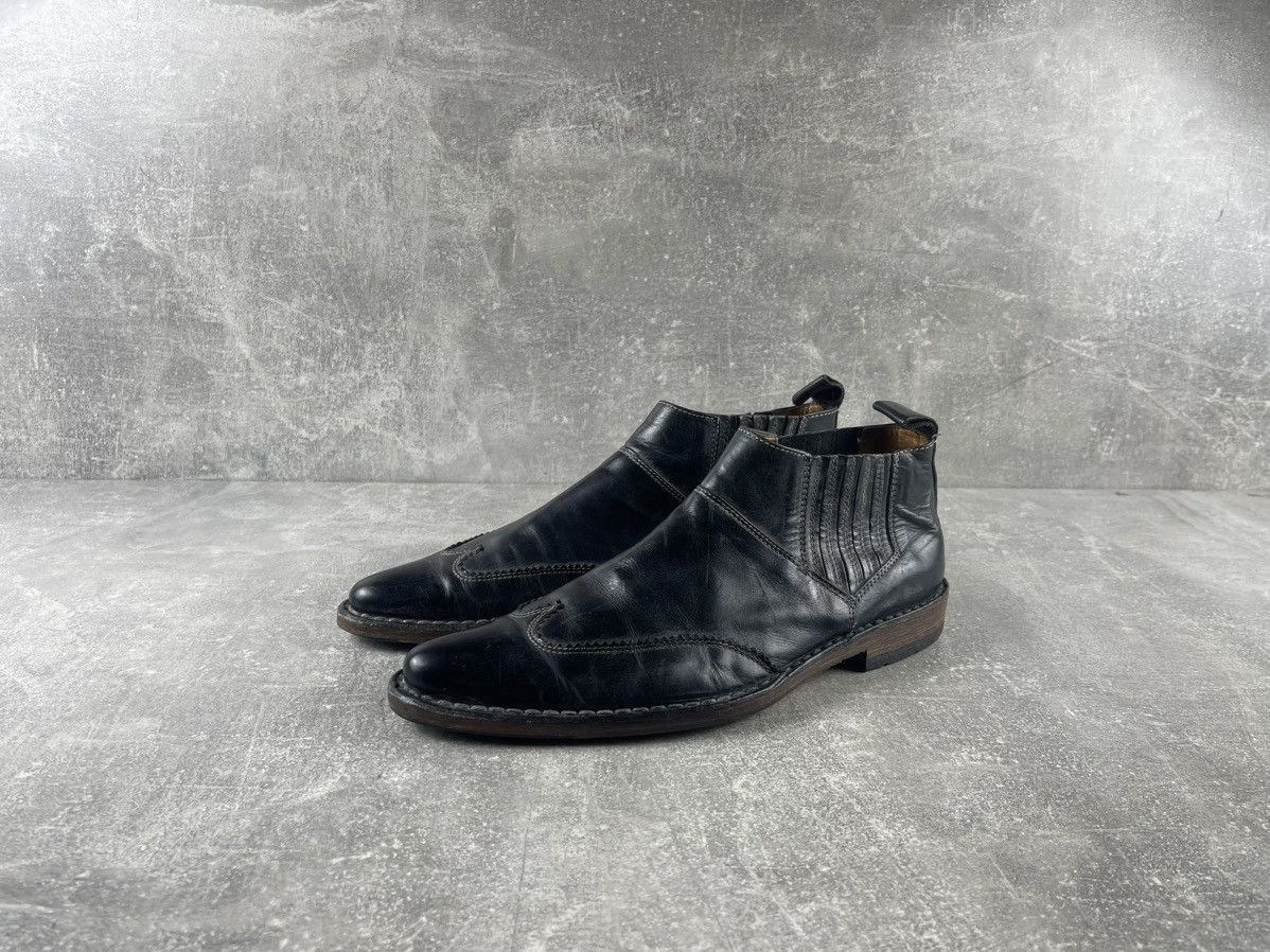 MoMA MOMA Vintage Artisan Black Leather Chelsea Ankle Boots Size US 8 / EU 41 - 1 Thumbnail