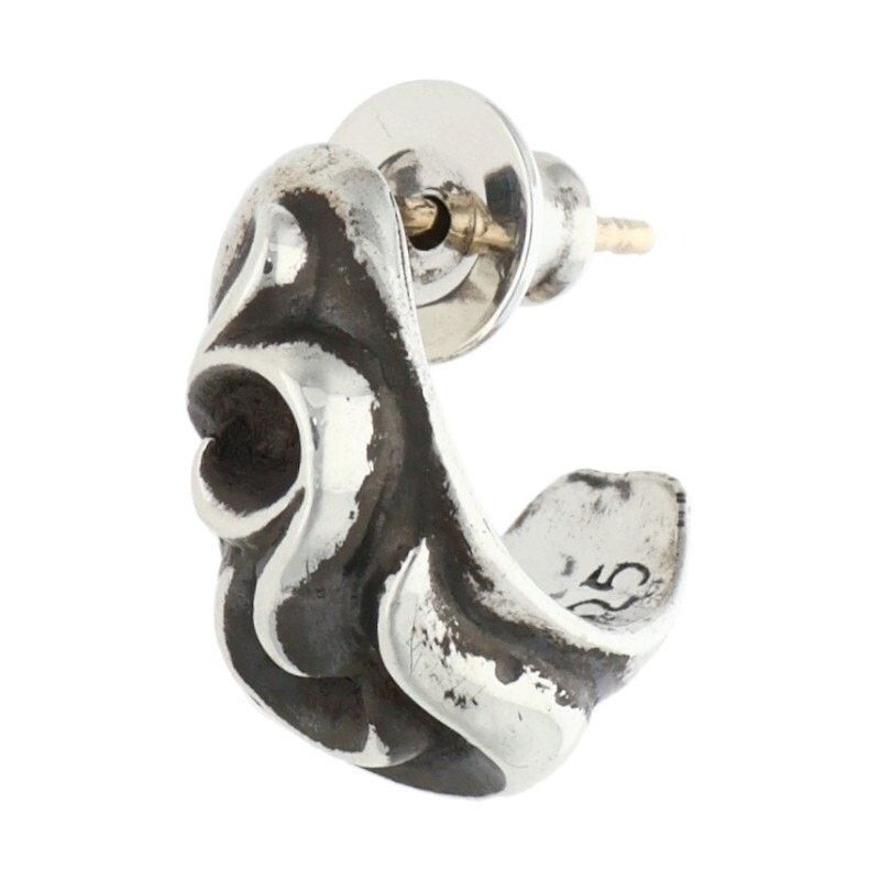 Chrome Hearts Chrome Hearts Curved Teardrop Silver Earring Size ONE SIZE - 1 Thumbnail