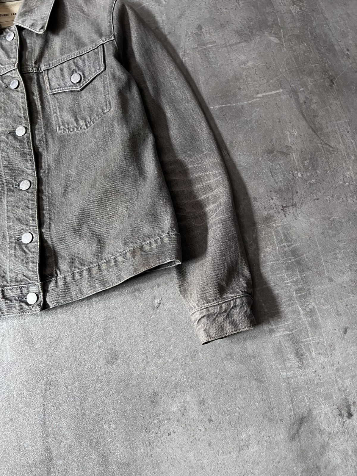 Helmut Lang Helmut Lang 90s Vintage Classic denim grey jacket Size M / US 6-8 / IT 42-44 - 3 Thumbnail