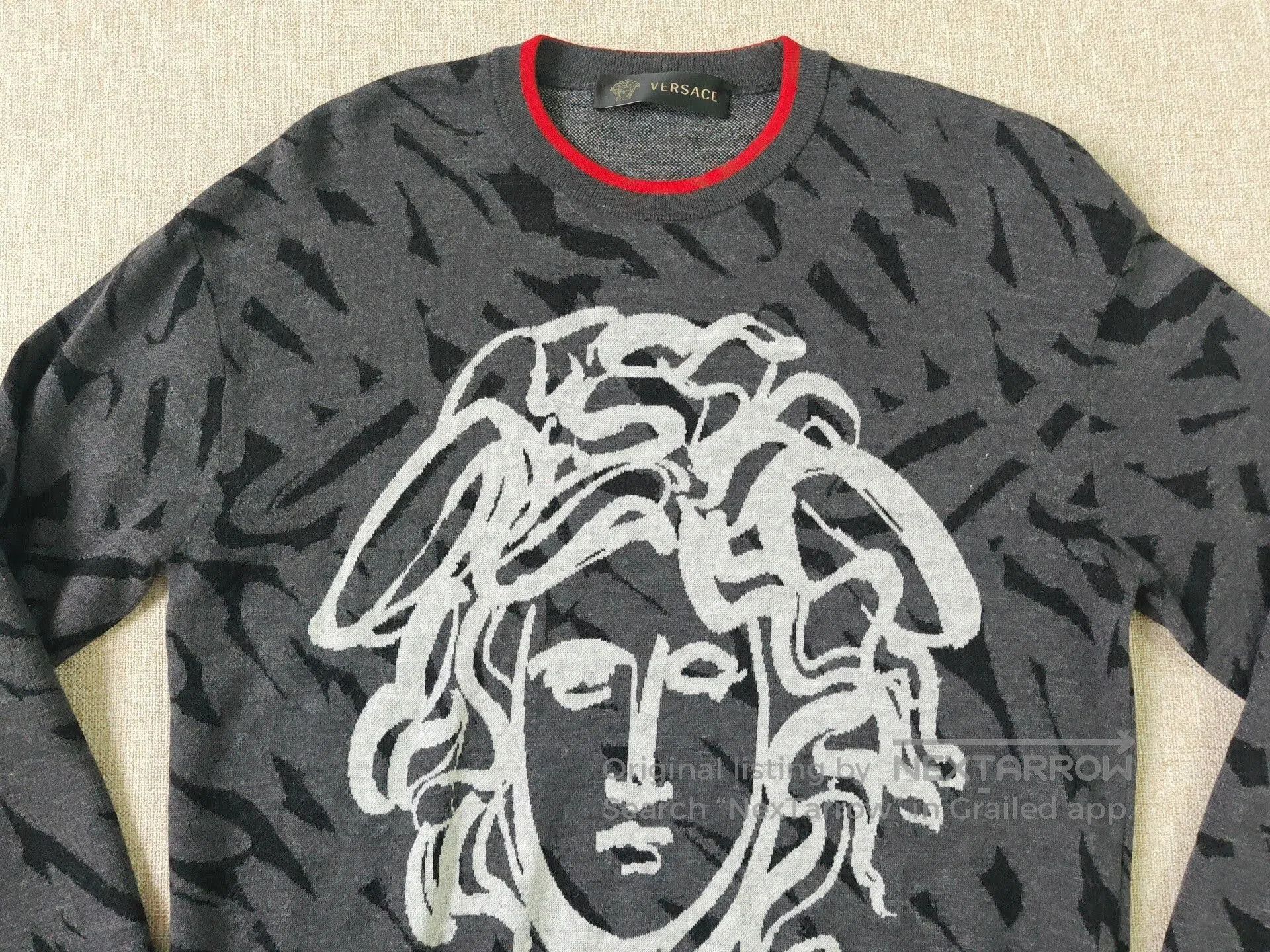 Versace Versace Men's Wool Knit Sweater. Size US L / EU 52-54 / 3 - 2 Thumbnail