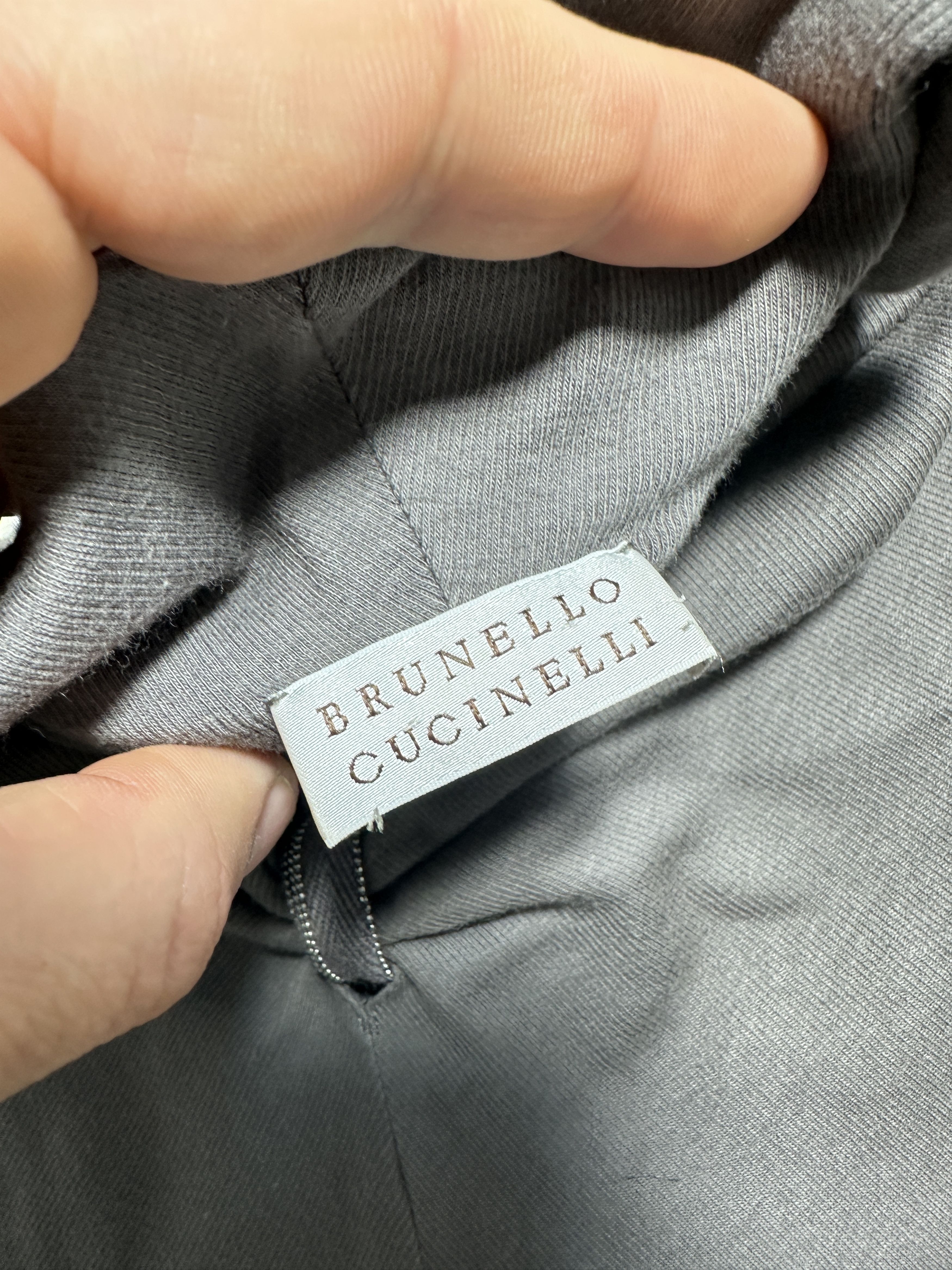 Brunello Cucinelli Brunello Cucinelli Taupe Gray Draped Knit One Piece XS Xxs Size XS / US 0-2 / IT 36-38 - 3 Thumbnail